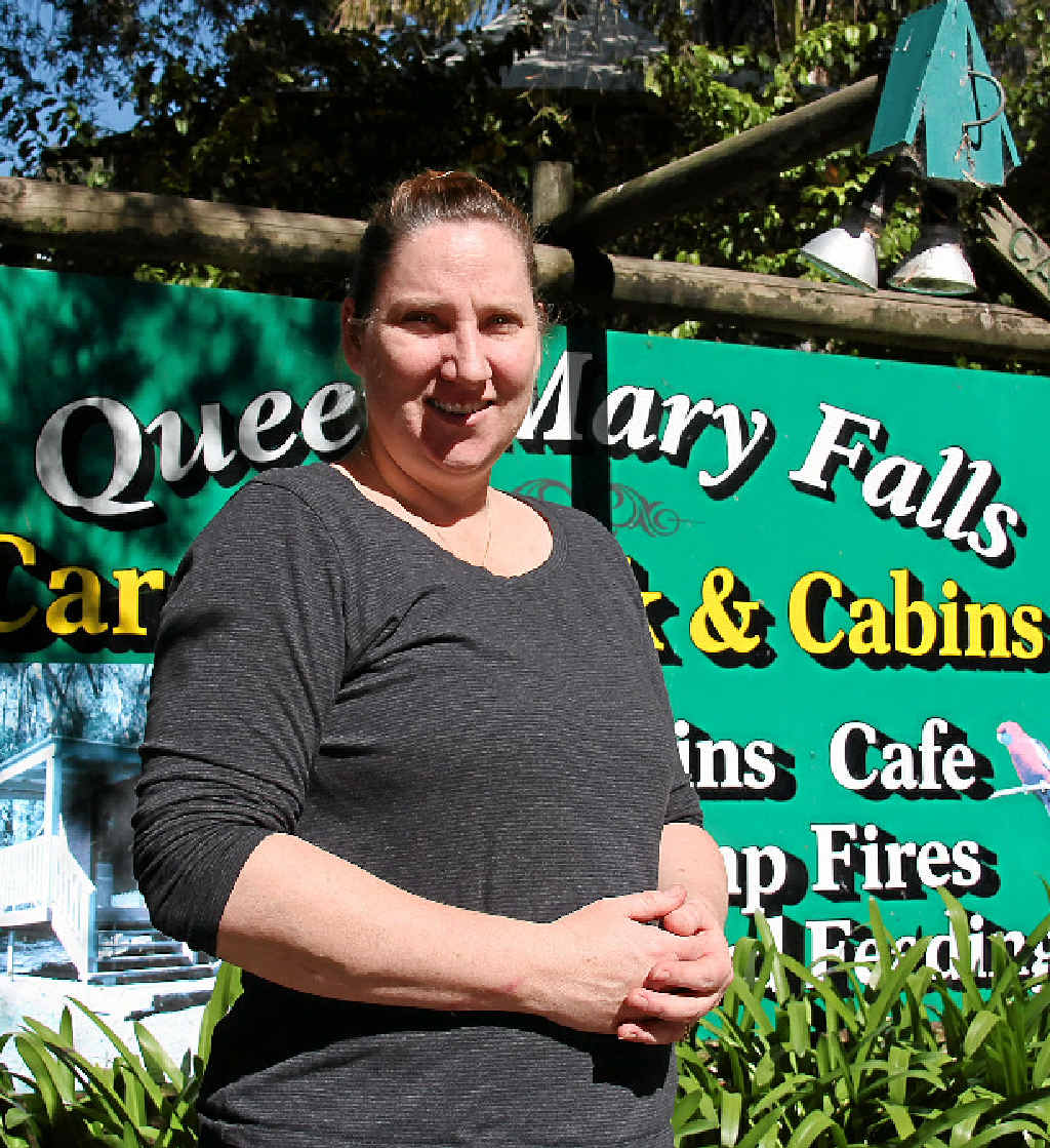 NO CONNECTION: Queen Mary Falls caravan park owner Louise Reed is frustrated by disruptions to phone and internet services. NO CONNECTION: Queen Mary Falls caravan park owner Louise Reed is frustrated by disruptions to phone and internet services.